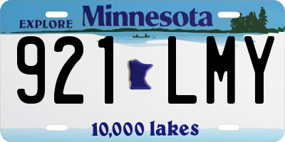 MN license plate 921LMY