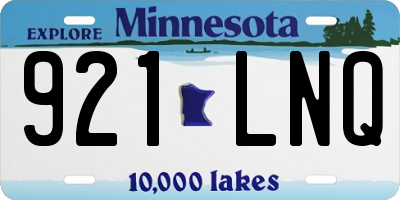 MN license plate 921LNQ