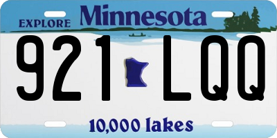 MN license plate 921LQQ