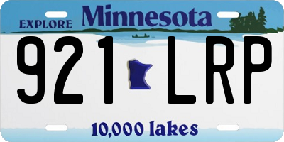 MN license plate 921LRP