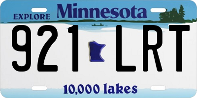 MN license plate 921LRT