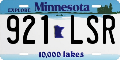 MN license plate 921LSR