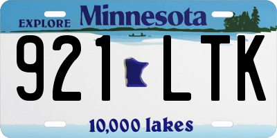 MN license plate 921LTK
