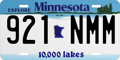 MN license plate 921NMM