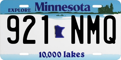 MN license plate 921NMQ