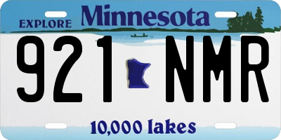 MN license plate 921NMR