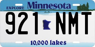MN license plate 921NMT