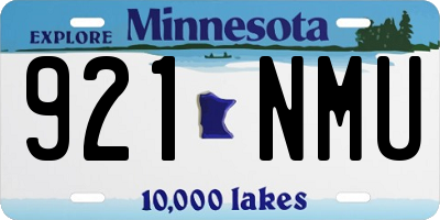 MN license plate 921NMU