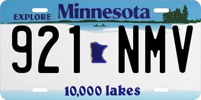 MN license plate 921NMV