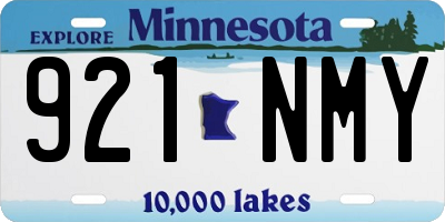 MN license plate 921NMY