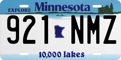 MN license plate 921NMZ