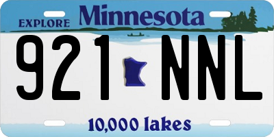 MN license plate 921NNL
