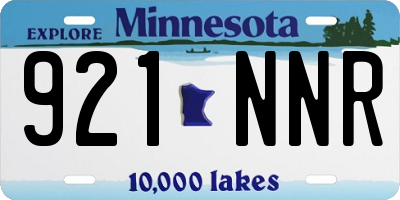 MN license plate 921NNR