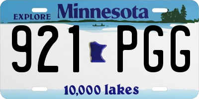 MN license plate 921PGG
