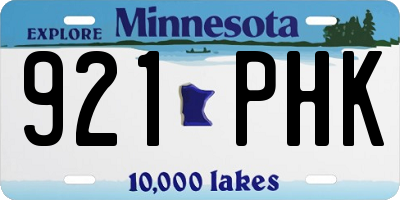 MN license plate 921PHK