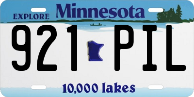 MN license plate 921PIL