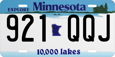MN license plate 921QQJ