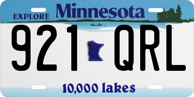 MN license plate 921QRL