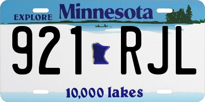 MN license plate 921RJL