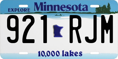 MN license plate 921RJM