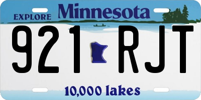 MN license plate 921RJT