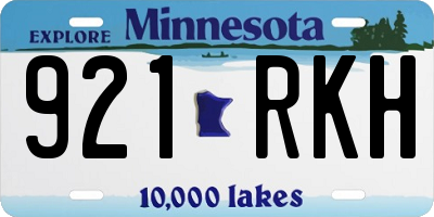 MN license plate 921RKH