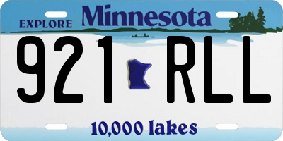 MN license plate 921RLL