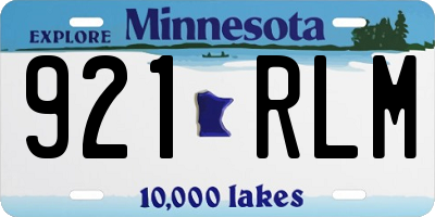 MN license plate 921RLM