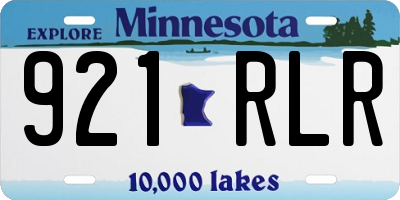 MN license plate 921RLR