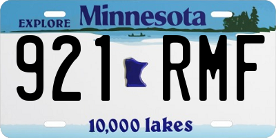 MN license plate 921RMF