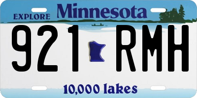 MN license plate 921RMH