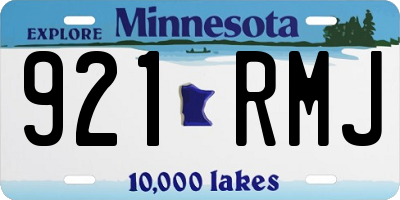 MN license plate 921RMJ