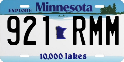 MN license plate 921RMM