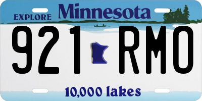 MN license plate 921RMO
