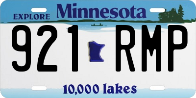 MN license plate 921RMP
