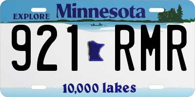 MN license plate 921RMR
