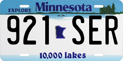 MN license plate 921SER
