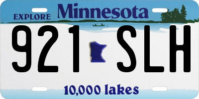 MN license plate 921SLH