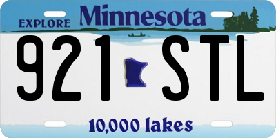 MN license plate 921STL