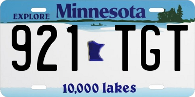 MN license plate 921TGT