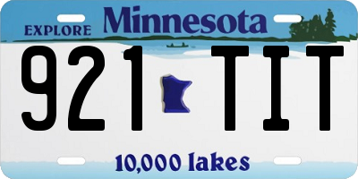 MN license plate 921TIT