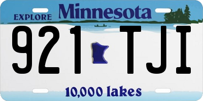 MN license plate 921TJI
