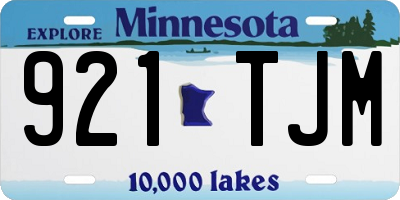 MN license plate 921TJM