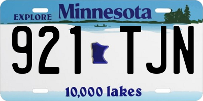 MN license plate 921TJN