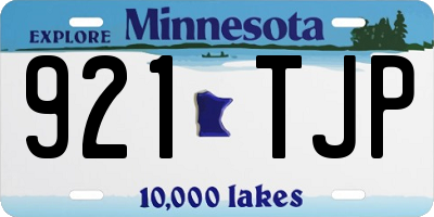 MN license plate 921TJP