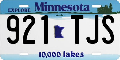 MN license plate 921TJS
