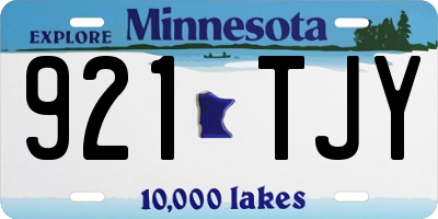 MN license plate 921TJY