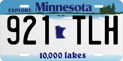 MN license plate 921TLH