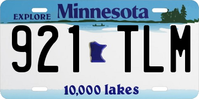 MN license plate 921TLM