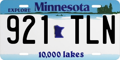 MN license plate 921TLN